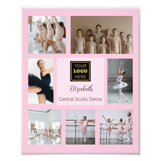 Tanzstudio Ballet Collage Fotodruck (Vorne)