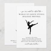 Tanzstudio-Ballettaufführung Einladung (Vorne/Hinten)