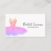 Tanzstudio lila & Gold Visitenkarte (Vorderseite)