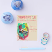 Tanzstudio-Tanzstundengeschäft Flyer (Einzeln)