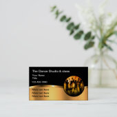 Tanzstudio und Unterricht Visitenkarte (Stehend Vorderseite)