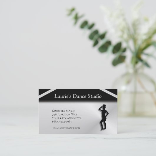 Tanzstudio Visitenkarte (Stehend Vorderseite)