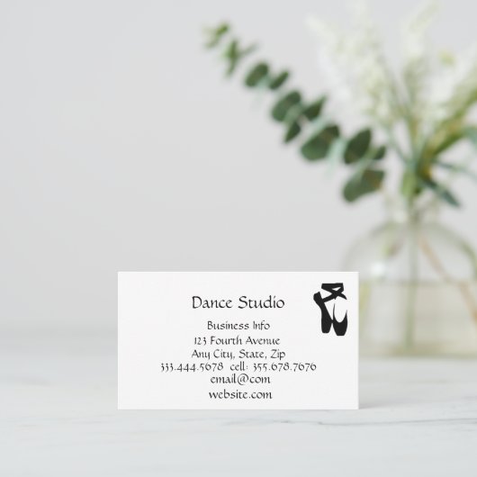 Tanzstudio Visitenkarte (Stehend Vorderseite)