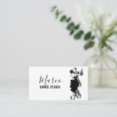 Tanzstudios Visitenkarte (Stehend Vorderseite)