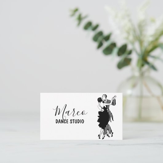 Tanzstudios Visitenkarte (Stehend Vorderseite)