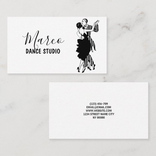 Tanzstudios Visitenkarte (Vorne/Hinten)