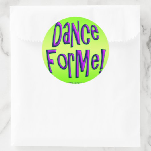 Tanzt für mich! Aufkleber (Tasche)