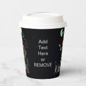 Tanzt Skeletts Halloween-Party Paper Cups Pappbecher (Links)