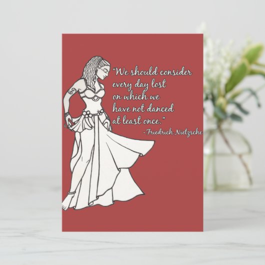 Tanztage Einladung (Stehend Vorderseite)