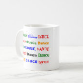 Tanztanz Kaffeetasse (Vorderseite Links)