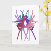 Tanztanz Karte (Gelbe Blume)