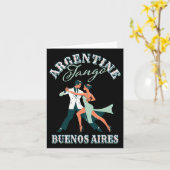 Tanztänzer Darstellend argentinisch Tango Buenos A Karte (Gelbe Blume)