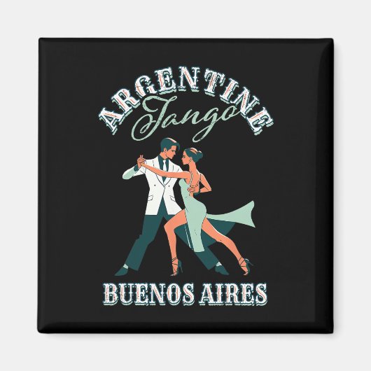 Tanztänzer Darstellend argentinisch Tango Buenos A Magnet (Vorne)