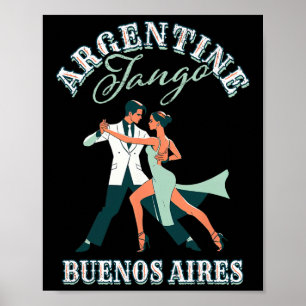 Tanztänzer Darstellend argentinisch Tango Buenos A Poster