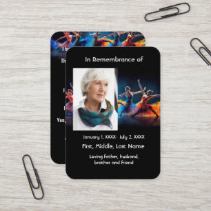 Tanztanztanz für Memorial Pocket Card Visitenkarte