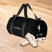 Tanztasche | Black Initials Name Duffle Bag