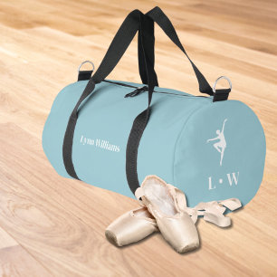 Tanztasche   Blue Initials Name Duffle Bag
