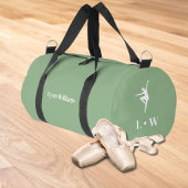 Tanztasche | Green Initials Name Duffle Bag