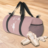 Tanztasche - rosa Initialen Name Duffle Bag