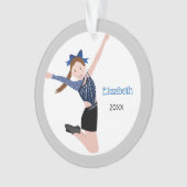 Tanzteam Performer mit braunem Haar Ornament (Vorderseite)