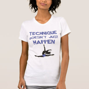 Tanztechnikballett pointe Sprünge führen am1 durch T-Shirt