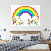 Tanztiere Leinwanddruck (Insitu (Schlafzimmer))
