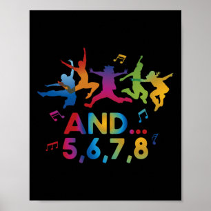 Tanztrainer Tanz Tanzlehrer Anleitung Poster