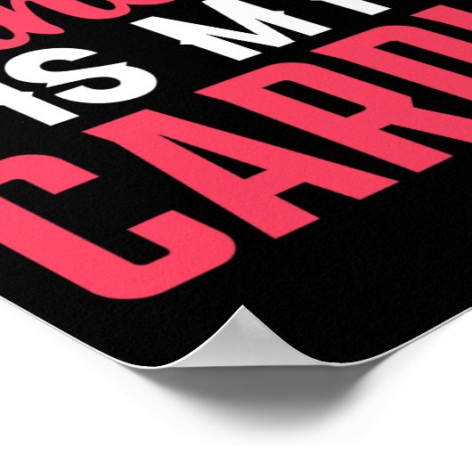 Tanztränke ist mein Cardio Poster (Ecke)