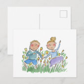 Tanztulips Postkarte (Vorne/Hinten)