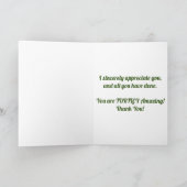 "Tanzturtles" Danke Karte (Innenseite)