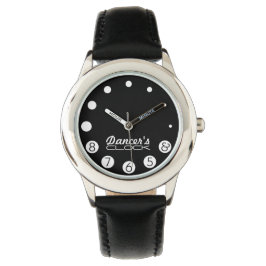 Tanzuhr mit Zahlen für Tänzer. Armbanduhr