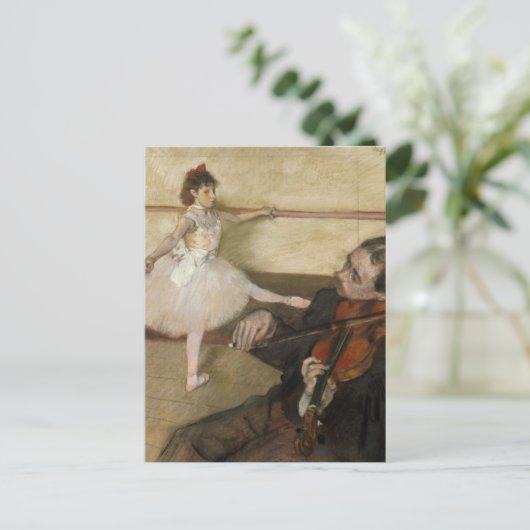 Tanzunterricht | Edgar Degas Postkarte (Stehend Vorderseite)