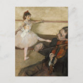Tanzunterricht | Edgar Degas Postkarte (Vorderseite)