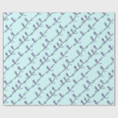 Tanzunterricht Geschenkpapier (Blau) (Flach)
