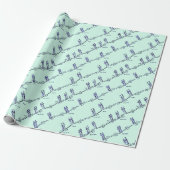Tanzunterricht Geschenkpapier (Grün) (Ungerollt)