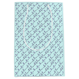 Tanzunterricht Geschenktasche (Blau) Mittlere Geschenktüte