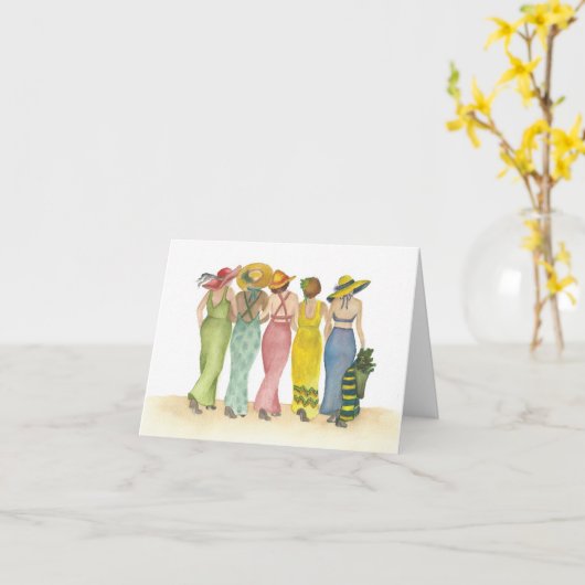 Tanzunterricht im Regen Karte (Gelbe Blume)