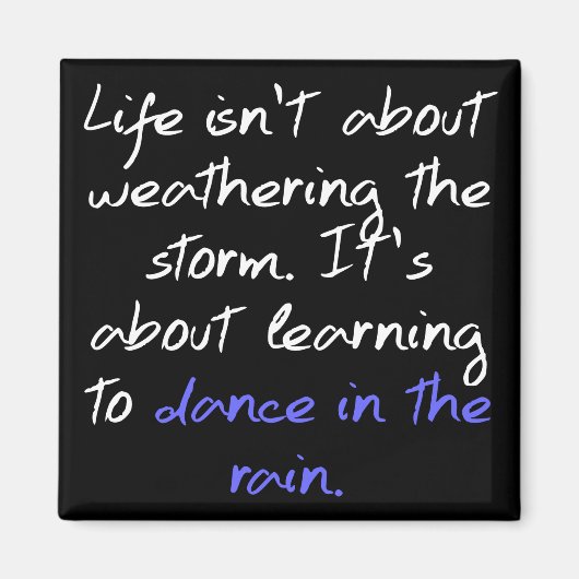 Tanzunterricht im Regen Magnet (Vorne)