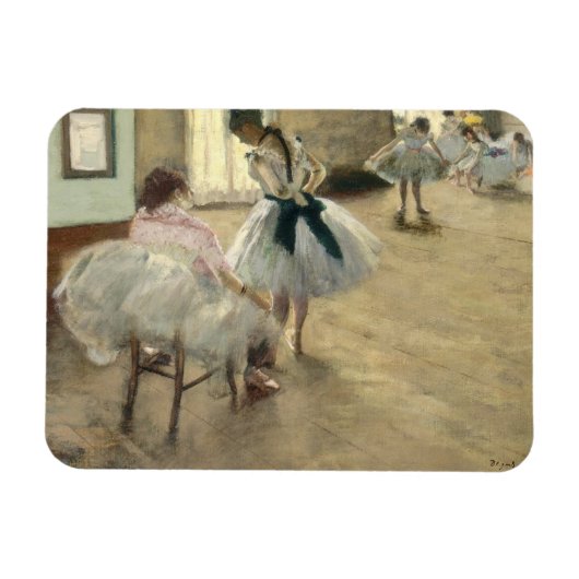 Tanzunterricht von Edgar Degas Magnet (Horizontal)