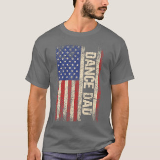 Tanzvater US Amerikanischer Flaggentänzer Tanzende T-Shirt