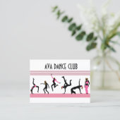 Tanzverschiebungen Visitenkarte (Stehend Vorderseite)