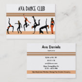 Tanzverschiebungen Visitenkarte (Vorne/Hinten)