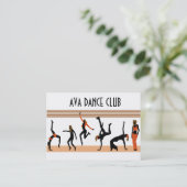 Tanzverschiebungen Visitenkarte (Stehend Vorderseite)