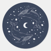 Tanzwale Runder Aufkleber (Vorderseite)