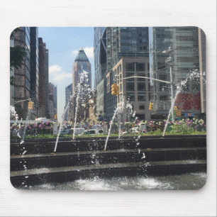 Tanzwasserbrunnen, Columbus Circle, New York Mousepad