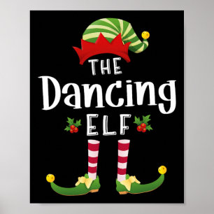 Tanzweihnachtelf Matching Pajama X-mas Party Poster