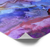 Tanzwelt Traumhaft Abstrakte Kunst Poster (Ecke)