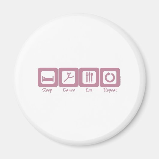 Tanzwiederholen Magnet (Vorne)