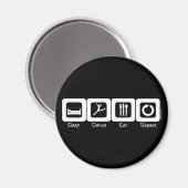 Tanzwiederholen Magnet (Vorderseite/Rückseite)