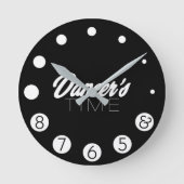 Tanzzeit. Runde Wanduhr (Vorderseite)